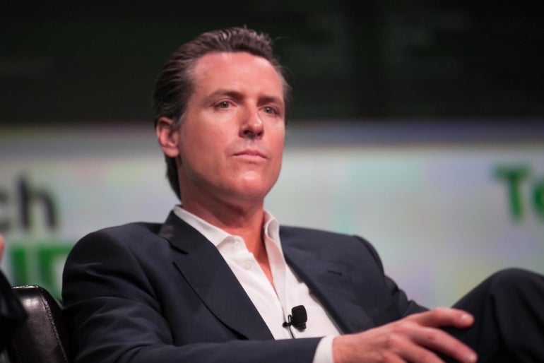 California Governor Gavin Newsom.